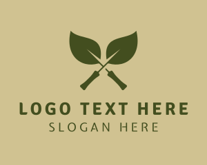 Green Leaves Trowel logo