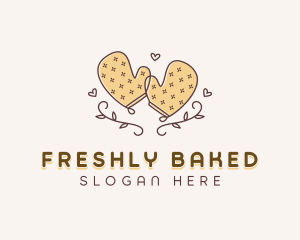 Floral Baking Mitts logo design