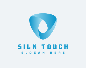 Triangular Water Droplet logo design