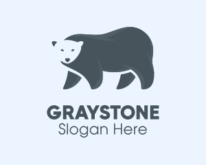 Gray Polar Bear logo