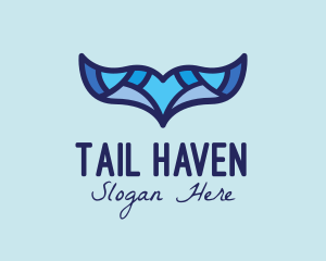 Aqua Whale Tail  logo