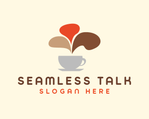 Coffee Cafe Chat logo design