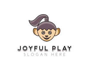 Playful Cartoon Doll logo design