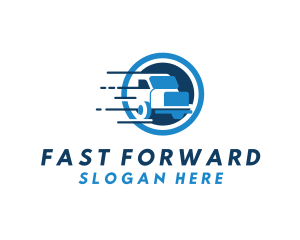 Fast Trailer Truck logo design