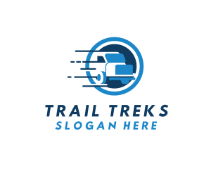 Fast Trailer Truck logo design