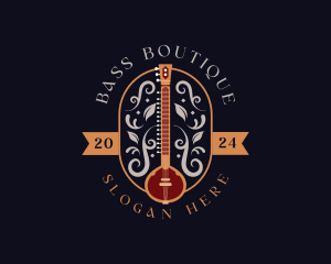 Sitar Musical Instrument logo