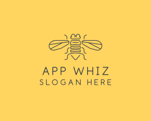 Gray Housefly Wings logo design