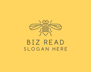 Gray Housefly Wings logo design