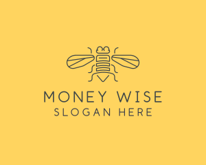 Gray Housefly Wings logo design