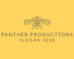 Gray Housefly Wings logo design