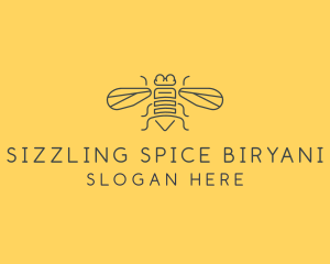 Gray Housefly Wings logo design