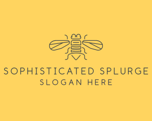 Gray Housefly Wings logo design