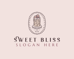 Strawberry Cake Patisserie logo design