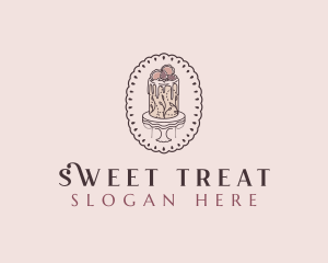 Strawberry Cake Patisserie logo design