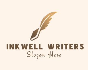 Book Writing Feather logo