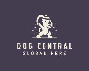 Animal Yoga Dog logo design