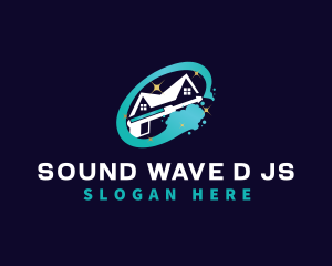 Wave Pressure Wash Housekeeping logo design