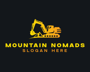 Excavator Industrial Contractor logo design