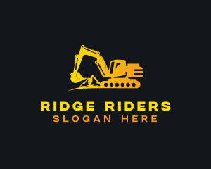 Excavator Industrial Contractor logo design