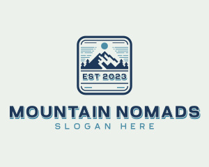 Mountain Outdoor Adventure  logo design