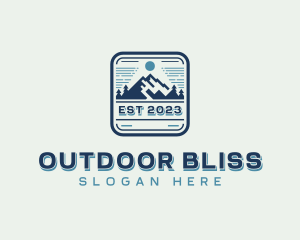 Mountain Outdoor Adventure  logo design