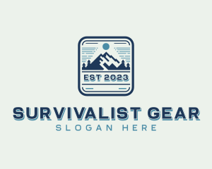 Mountain Outdoor Adventure  logo design