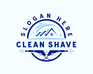 Pressure Washer Cleaning logo design