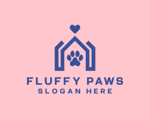 Veterinary Paw Home logo design