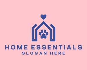 Veterinary Paw Home logo design