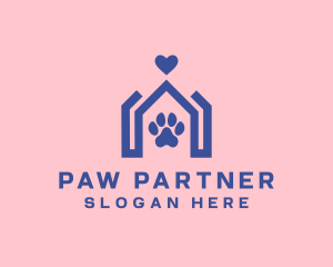 Veterinary Paw Home logo design