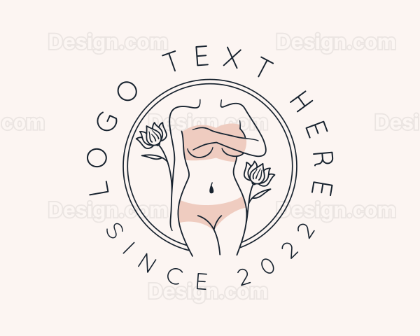 Naked Sexy Woman Logo