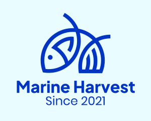 Minimalist Tuna Seafood logo