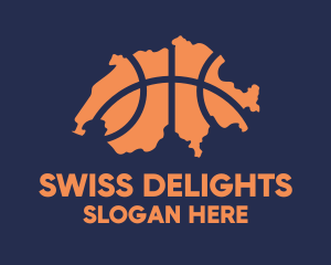 Switzerland Basketball Team logo design