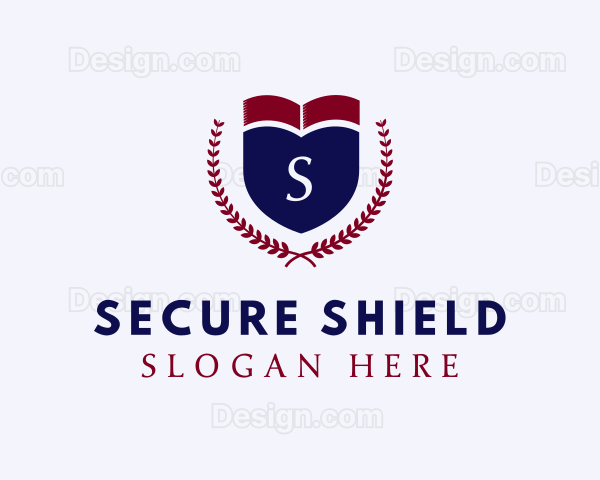 Shield College Wreath Logo