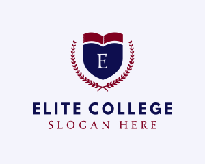 Shield College Wreath logo