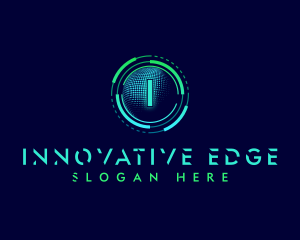 Digital Tech Futuristic logo design