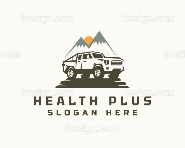 Mountan Camping Car Truck Logo