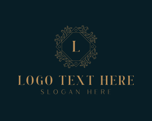 Floral Diamond Wreath logo