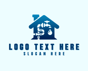 Plumbing - House Pipe Plumbing logo design