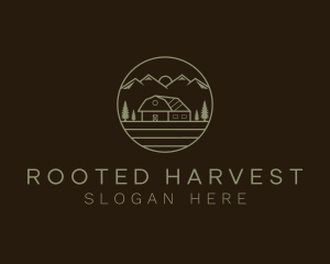 Mountain Countryside Barn logo design