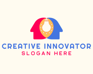 Human Innovation idea logo design