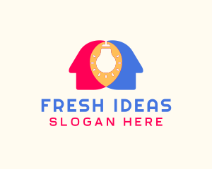 Human Innovation idea logo design