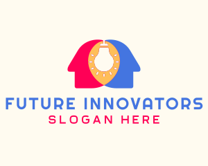 Human Innovation idea logo design