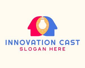 Human Innovation idea logo design