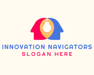 Human Innovation idea logo design