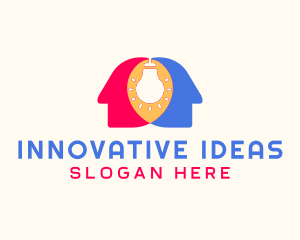 Human Innovation idea logo design