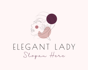 Beauty Lady Cosmetics Model logo design