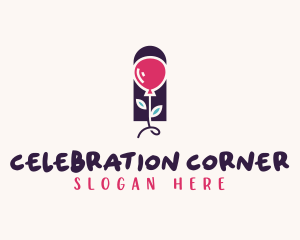 Balloon Party Celebration logo design