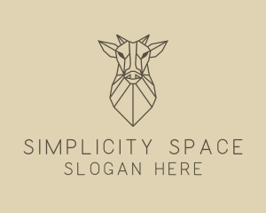 Geometric Minimal Animal logo