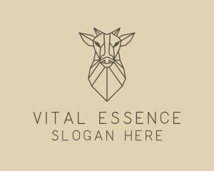 Geometric Minimal Animal logo design